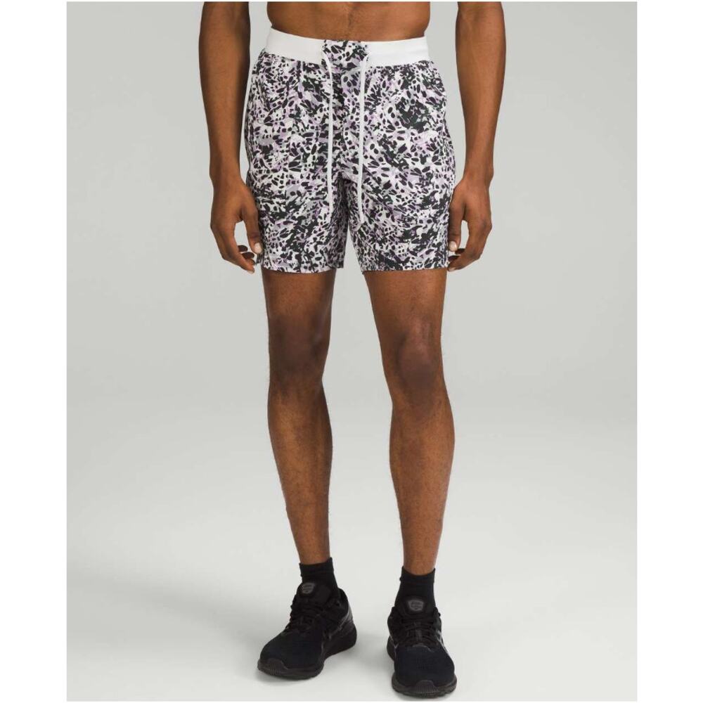 Lululemon License to Train Linerless Short Command Camo Vapor Multi Mens Large
